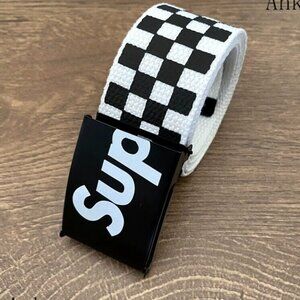 SU-PREME CHECKERED (LAST ONE) adjustable ratchet clasp belt